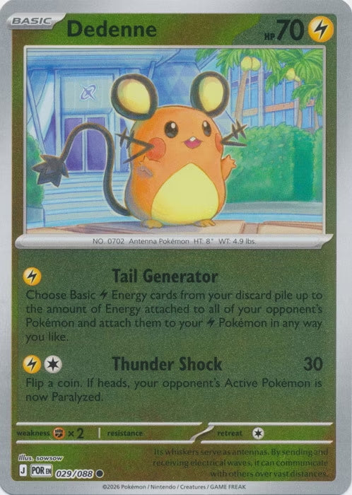Perfect Order Dedenne #029 reverse holo
